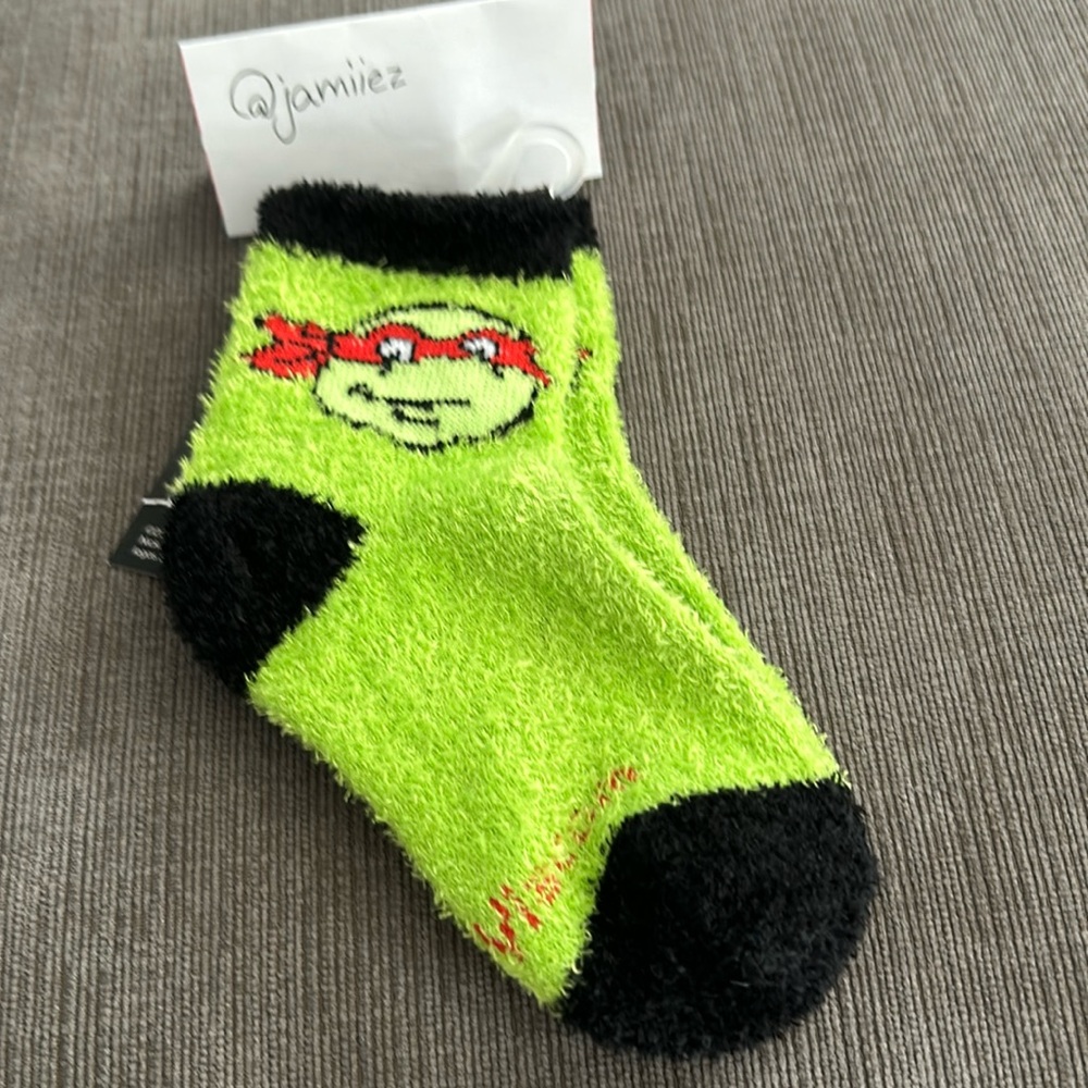 Nickelodeon Turtles Cozy Socks Toddler 9-2.5 NWT